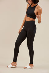 Black Compressive High-Rise Legging