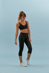 Black Compressive Classic-Rise Legging