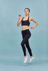 Black Compressive Classic-Rise Legging