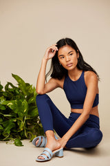 Indigo Compressive Classic-Rise Legging