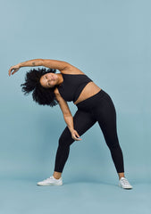 Black Compressive Classic-Rise Legging