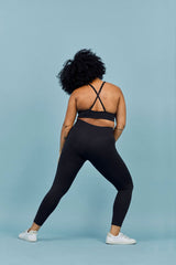 Black Compressive Classic-Rise Legging