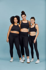 Black Compressive Classic-Rise Legging