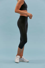 Black Compressive Classic-Rise Legging