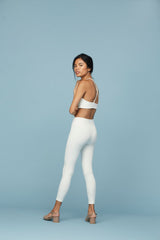 Ivory Compressive Classic-Rise Legging