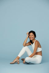 Ivory Compressive Classic-Rise Legging