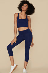 Indigo Compressive Classic-Rise Legging