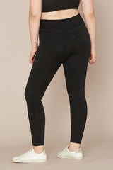 Black Compressive Classic-Rise Legging