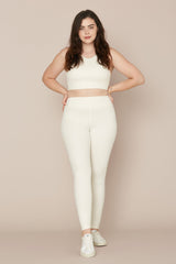 Ivory Compressive Classic-Rise Legging