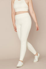 Ivory Compressive Classic-Rise Legging